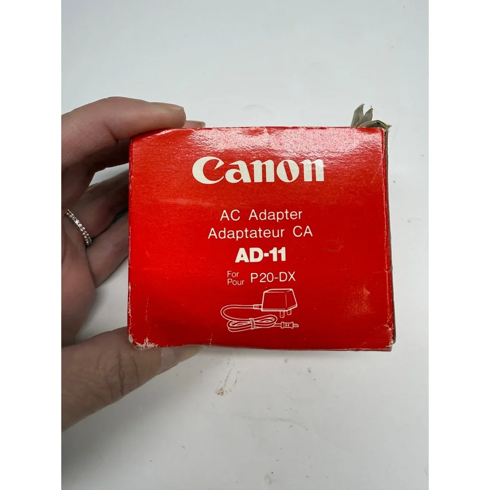 Canon AC Adapter AD-11 Power Supply for P20-DX Calculator 6V 300mA Black